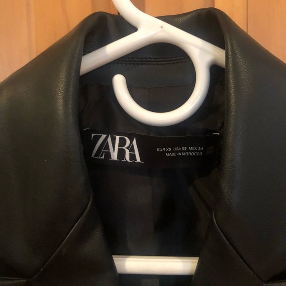 NWOT Zara Sleeveless Leather Vest - Picture 6 of 12